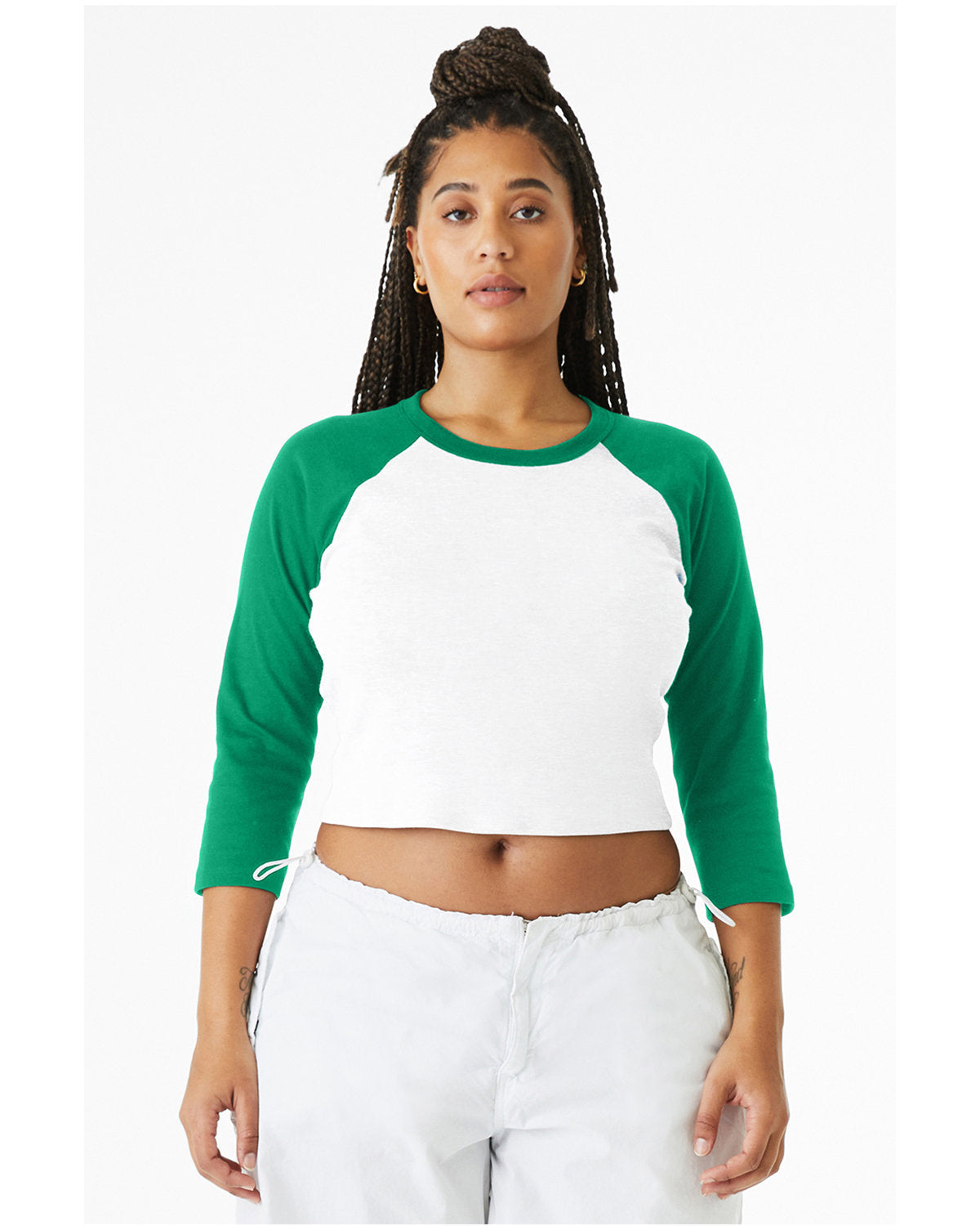 Effortless Charm: Bella + Canvas Ladies' Micro Ribbed 3/4 Raglan Baby Tee