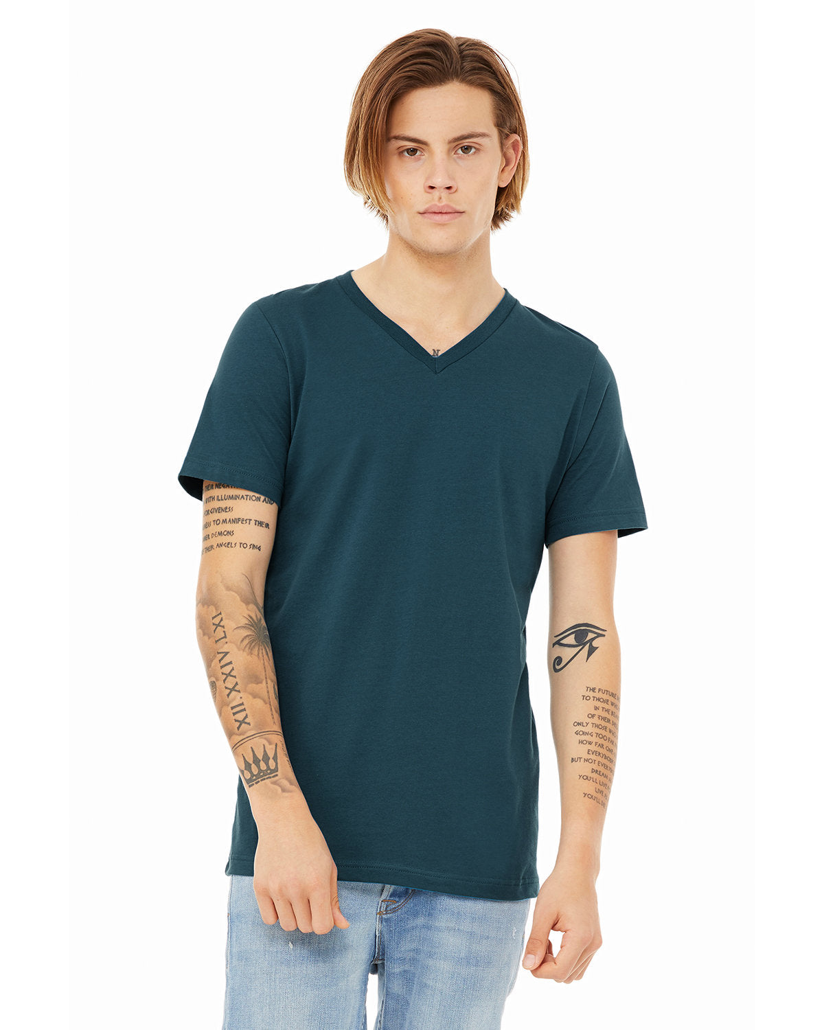 ELEVATE-YOUR-CASUAL-STYLE-WITH-THE-BELLA-CANVAS-UNISEX-JERSEY-V-NECK-T-SHIRT