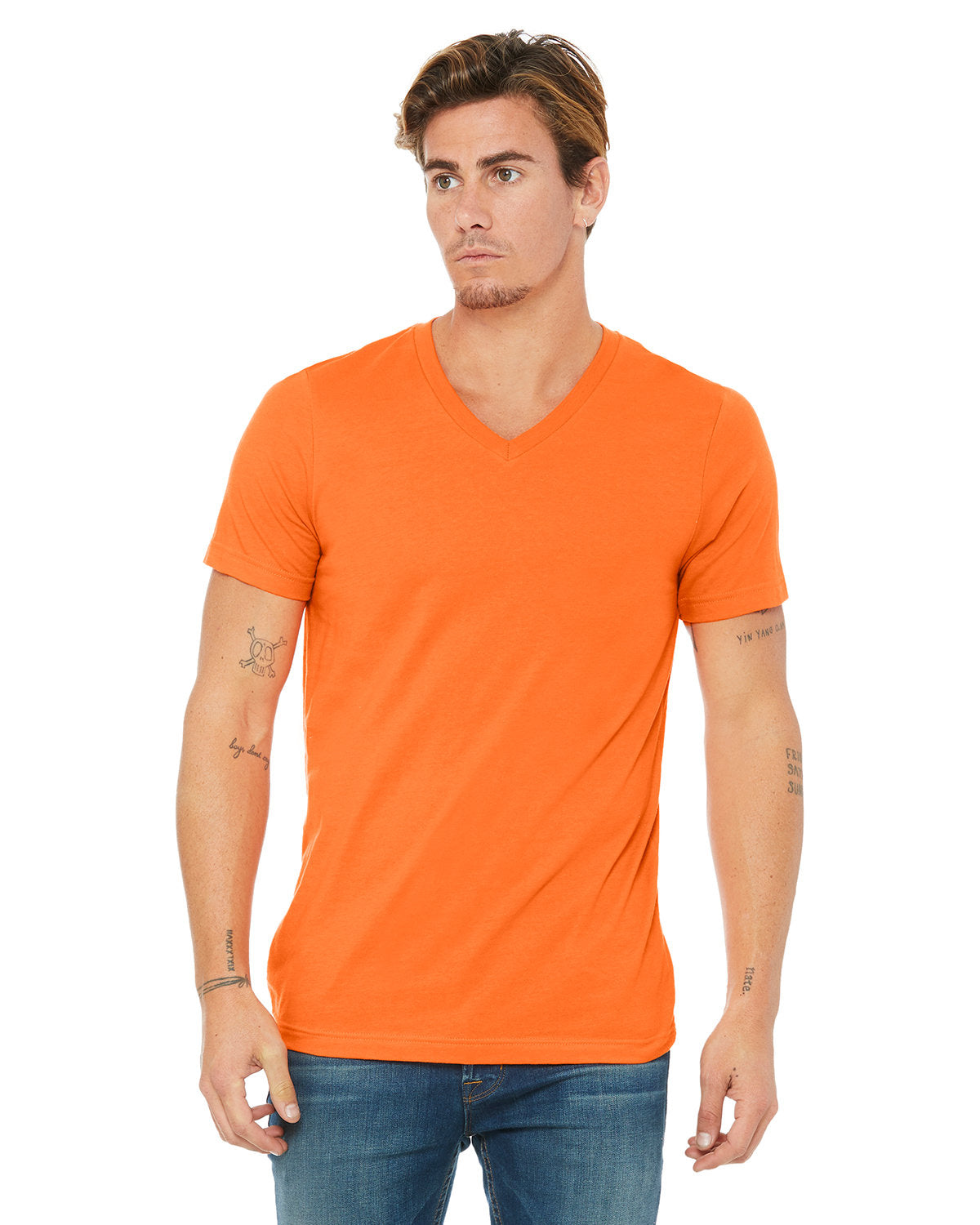 ELEVATE-YOUR-CASUAL-STYLE-WITH-THE-BELLA-CANVAS-UNISEX-JERSEY-V-NECK-T-SHIRT