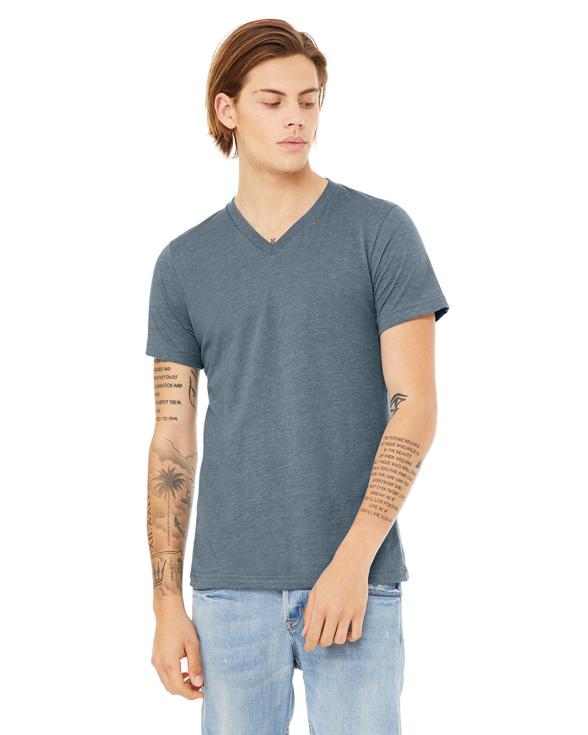 EFFORTLESSLY-CHIC-DISCOVER-THE-BELLA-CANVAS-UNISEX-CVC-JERSEY-V-NECK-T-SHIRT