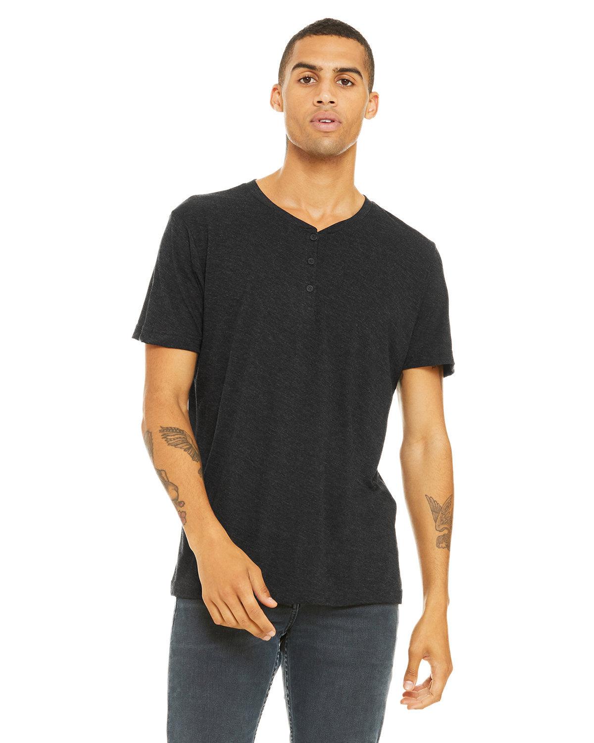 Men's Triblend Short-Sleeve Henley - Apparel Globe