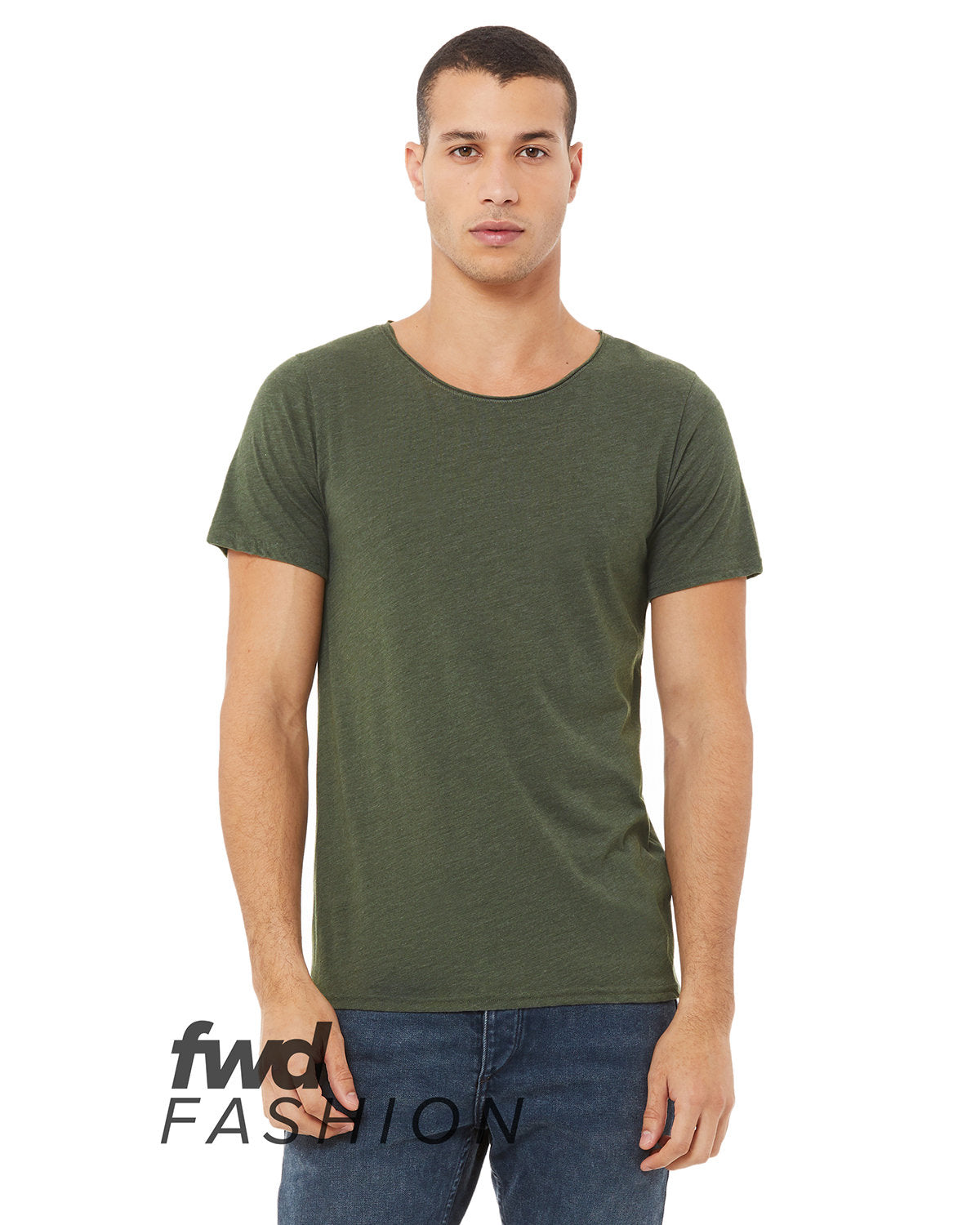 FWD Fashion Unisex Triblend Raw Neck T-Shirt - Apparel Globe