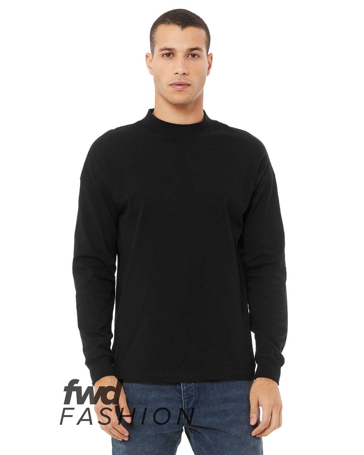 ELEVATE-YOUR-STYLE-WITH-THE-BELLA-CANVAS-FWD-FASHION-UNISEX-MOCK-NECK-LONG-SLEEVE-T-SHIRT