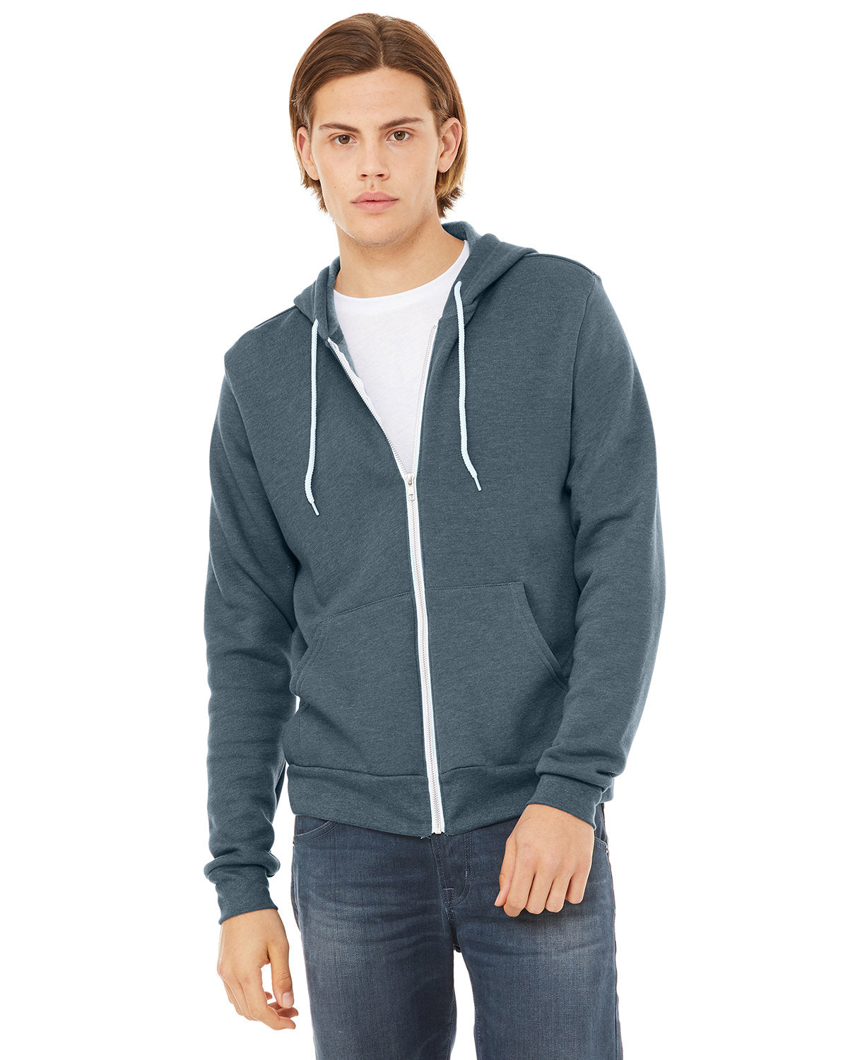 STAY-WARM-IN-STYLE-THE-VERSATILE-BELLA-CANVAS-UNISEX-SPONGE-FLEECE-FULL-ZIP-HOODED-SWEATSHIRT