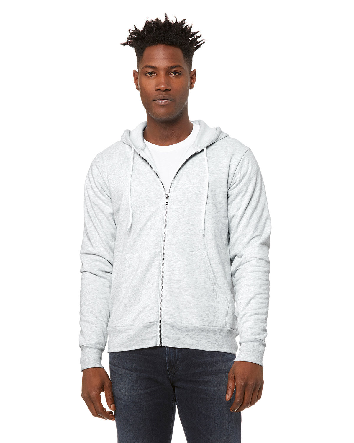 Bella + Canvas Unisex Versatile Warmth: Poly-Cotton Fleece Full-Zip Hooded Sweatshirt