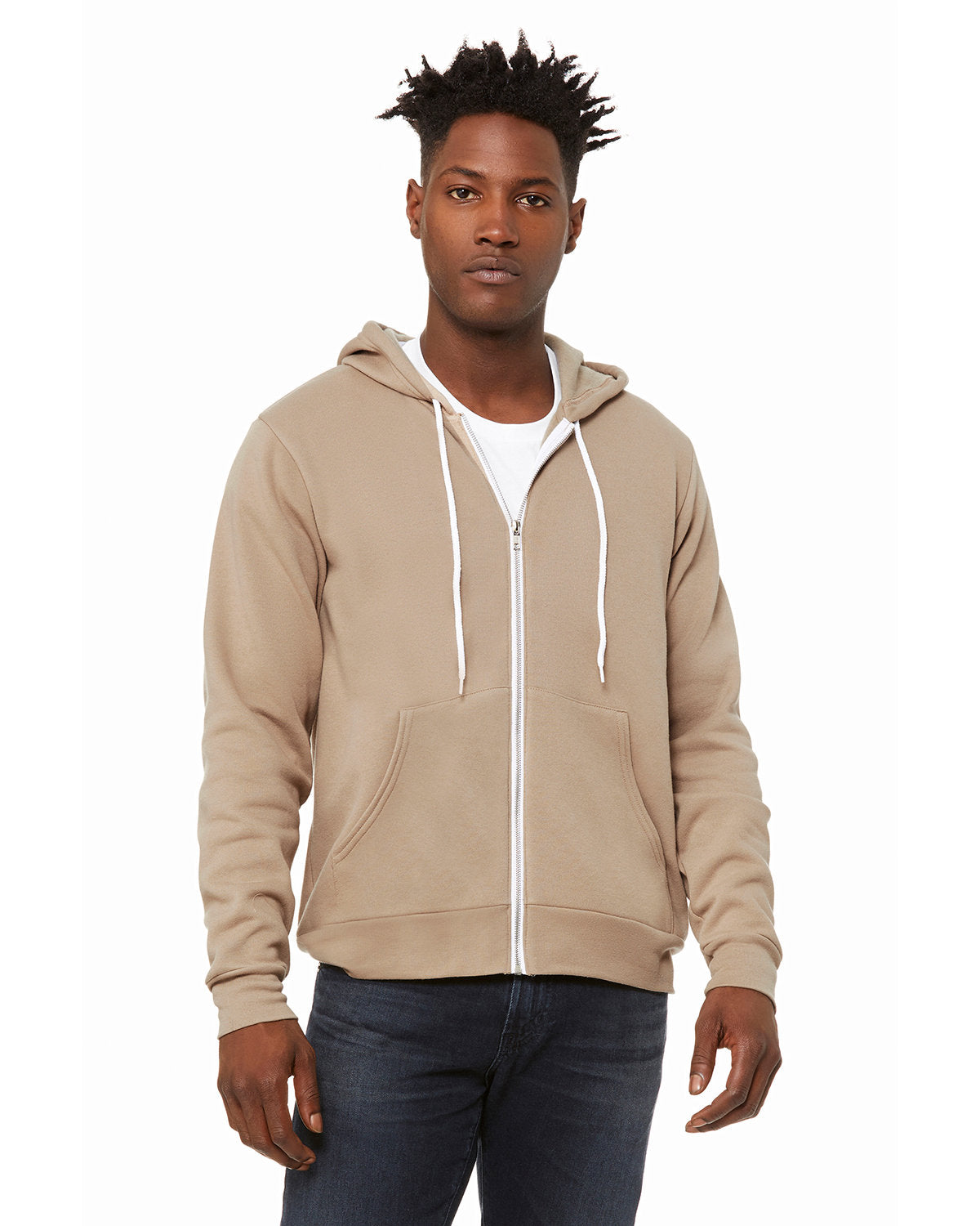 Bella + Canvas Unisex Versatile Warmth: Poly-Cotton Fleece Full-Zip Hooded Sweatshirt