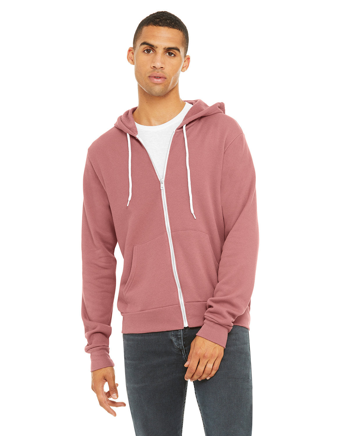 Bella + Canvas Unisex Versatile Warmth: Poly-Cotton Fleece Full-Zip Hooded Sweatshirt