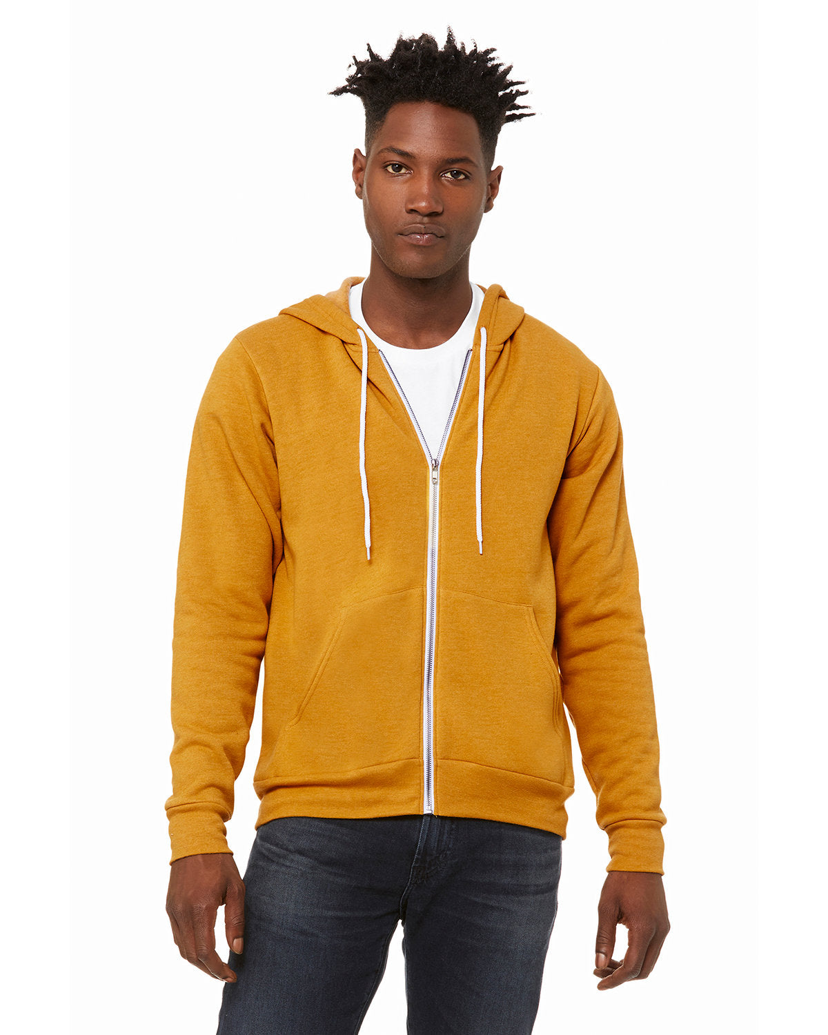 Bella + Canvas Unisex Versatile Warmth: Poly-Cotton Fleece Full-Zip Hooded Sweatshirt