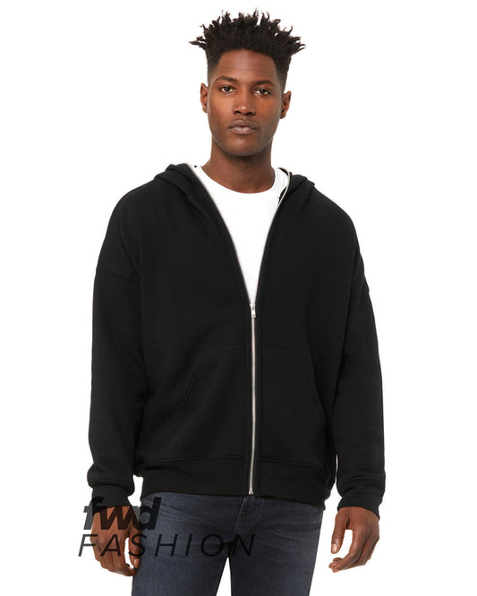 UNLEASH-YOUR-FASHION-FORWARD-SIDE-WITH-THE-BELLA-CANVAS-FWD-FASHION-UNISEX-FULL-ZIP-FLEECE-WITH-ZIPPERED-HOOD