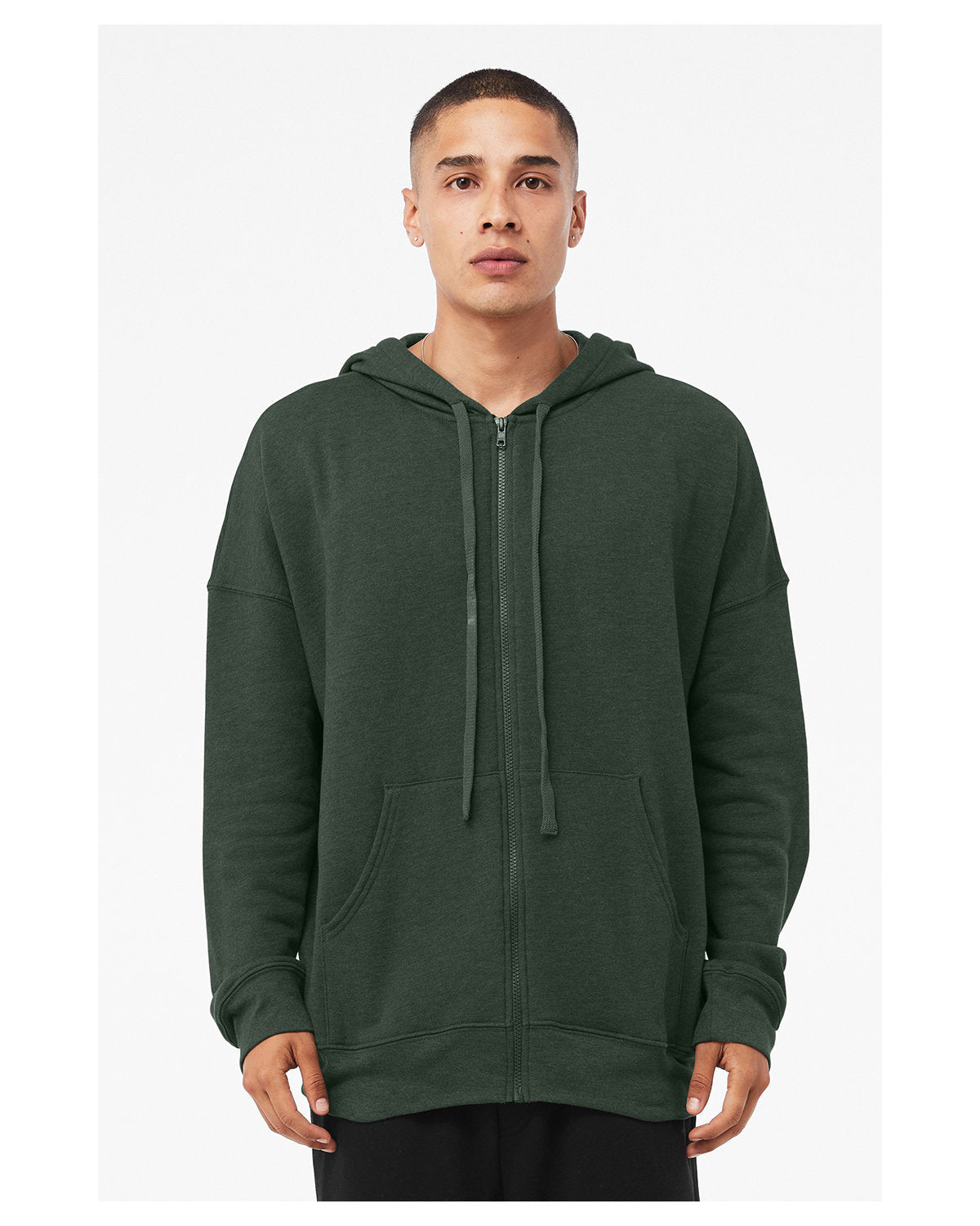 Cozy Style: Bella + Canvas Unisex Sponge Fleece DTM Full-Zip Hooded Sweatshirt