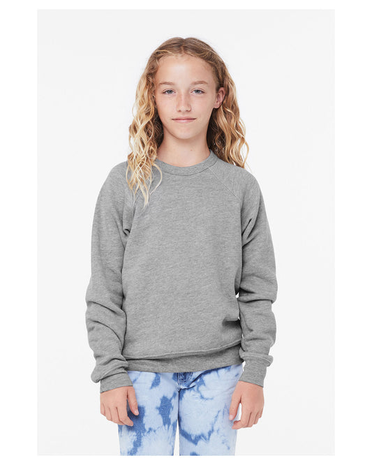 Bella + Canvas Youth Sponge Fleece Raglan Sweatshirt: Comfort and Style for Young Ones