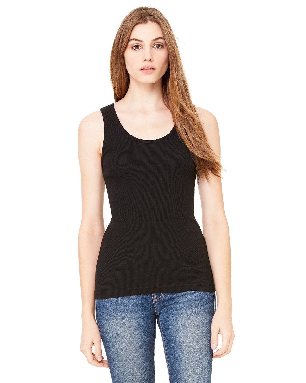 EFFORTLESS-ELEGANCE-EMBRACE-COMFORT-AND-STYLE-WITH-THE-BELLA-CANVAS-LADIES-2X1-RIB-TANK