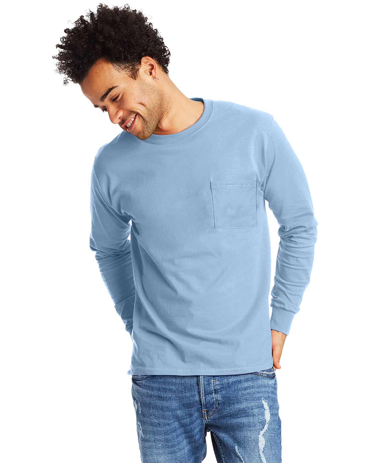 THE-AUTHENTIC-COMFORT-WITH-ADDED-CONVENIENCE-HANES-MENS-AUTHENTIC-T-LONG-SLEEVE-POCKET-T-SHIRT