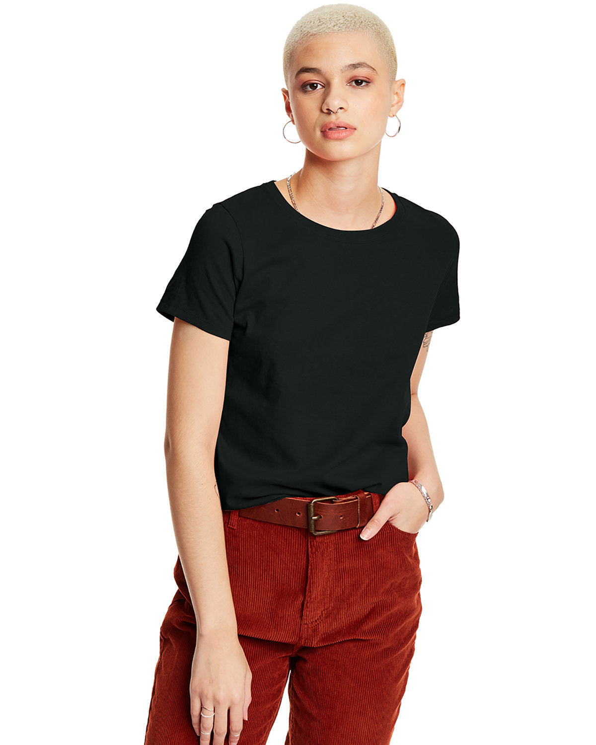 UNCOMPROMISING-COMFORT-HANES-LADIES-ESSENTIAL-T-T-SHIRT-ELEVATING-YOUR-EVERYDAY-STYLE