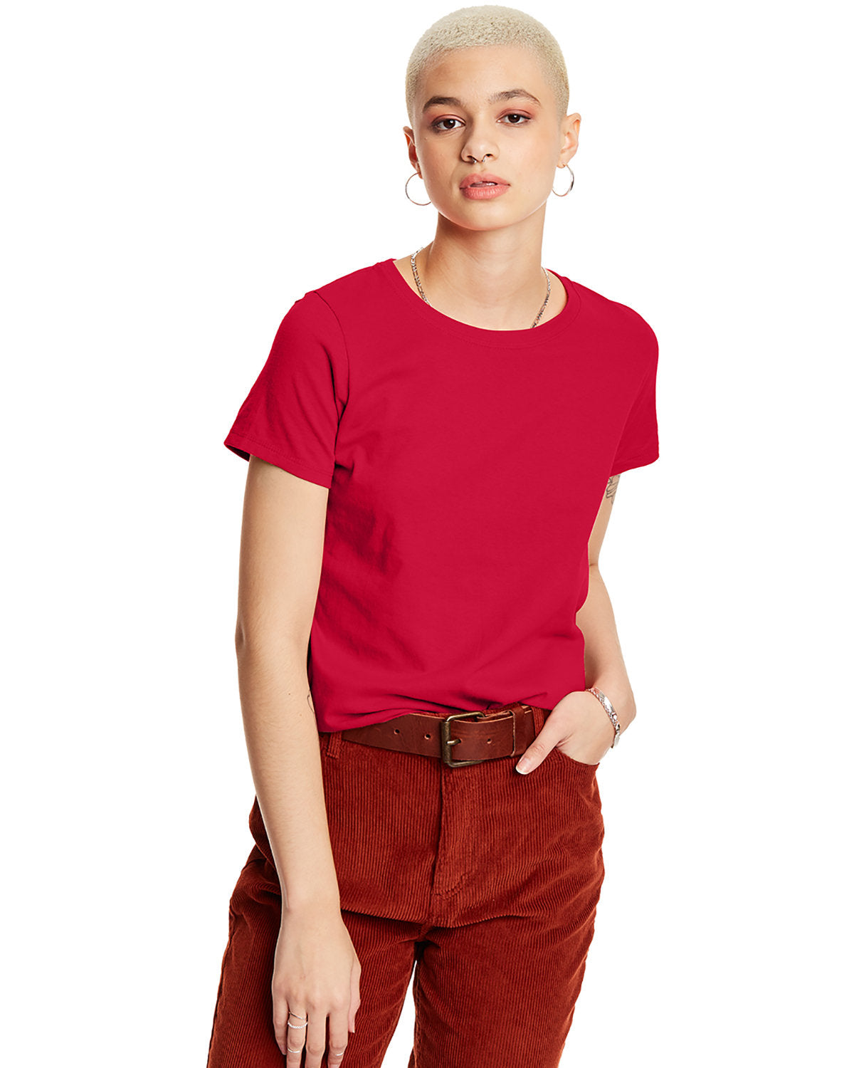 UNCOMPROMISING-COMFORT-HANES-LADIES-ESSENTIAL-T-T-SHIRT-ELEVATING-YOUR-EVERYDAY-STYLE