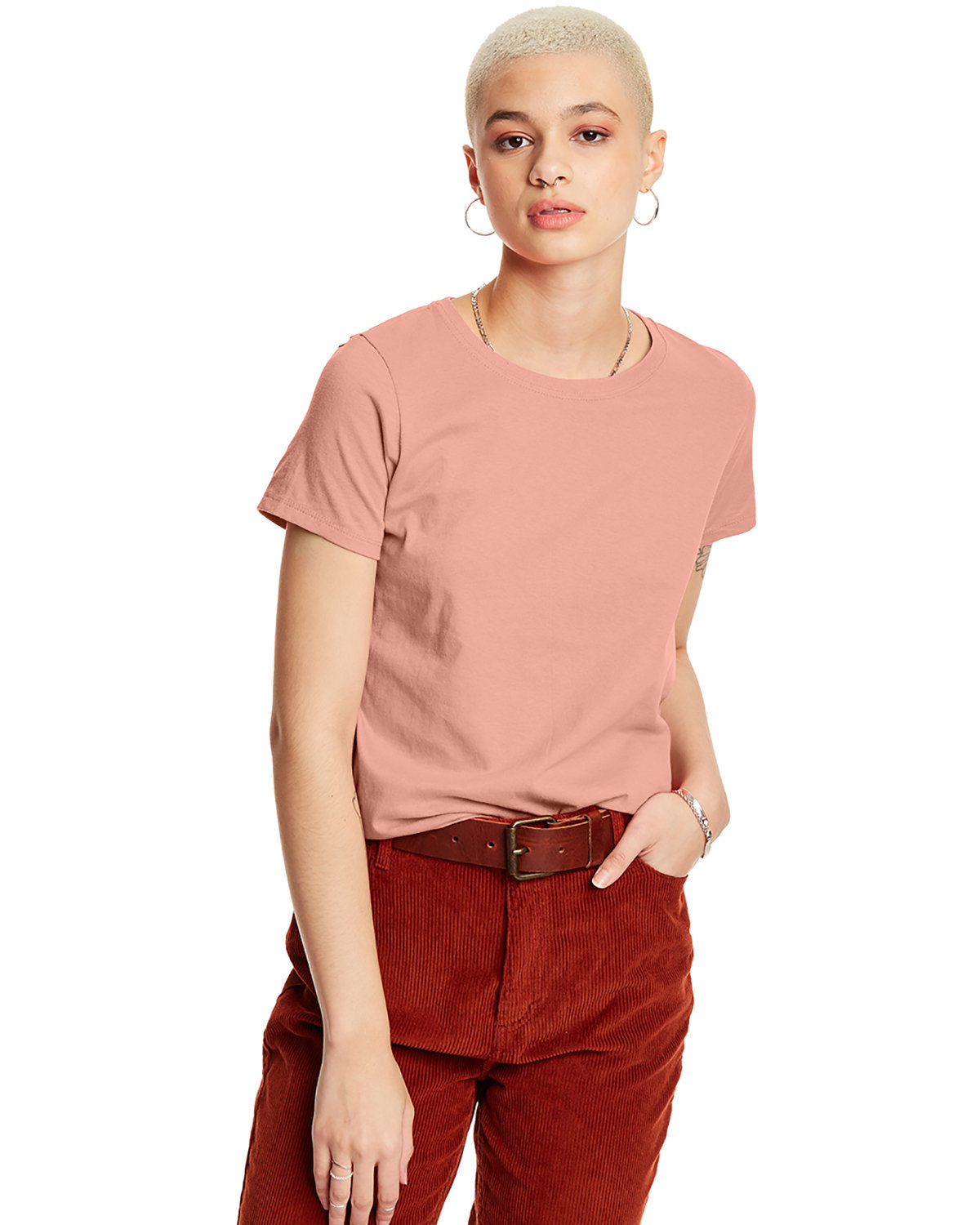 UNCOMPROMISING-COMFORT-HANES-LADIES-ESSENTIAL-T-T-SHIRT-ELEVATING-YOUR-EVERYDAY-STYLE