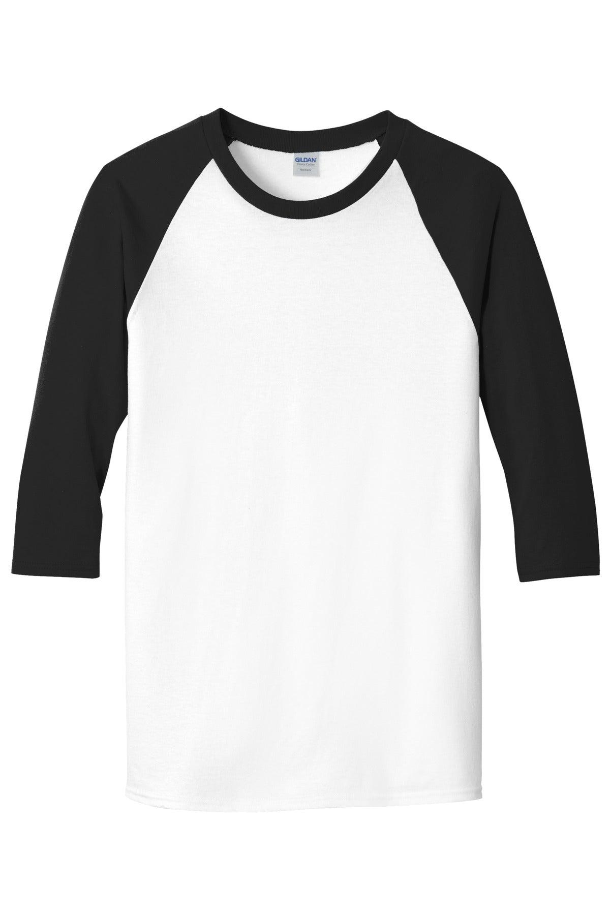 Gildan® Heavy Cotton&#8482; 3/4-Sleeve Raglan T-Shirt. 5700 - Apparel Globe