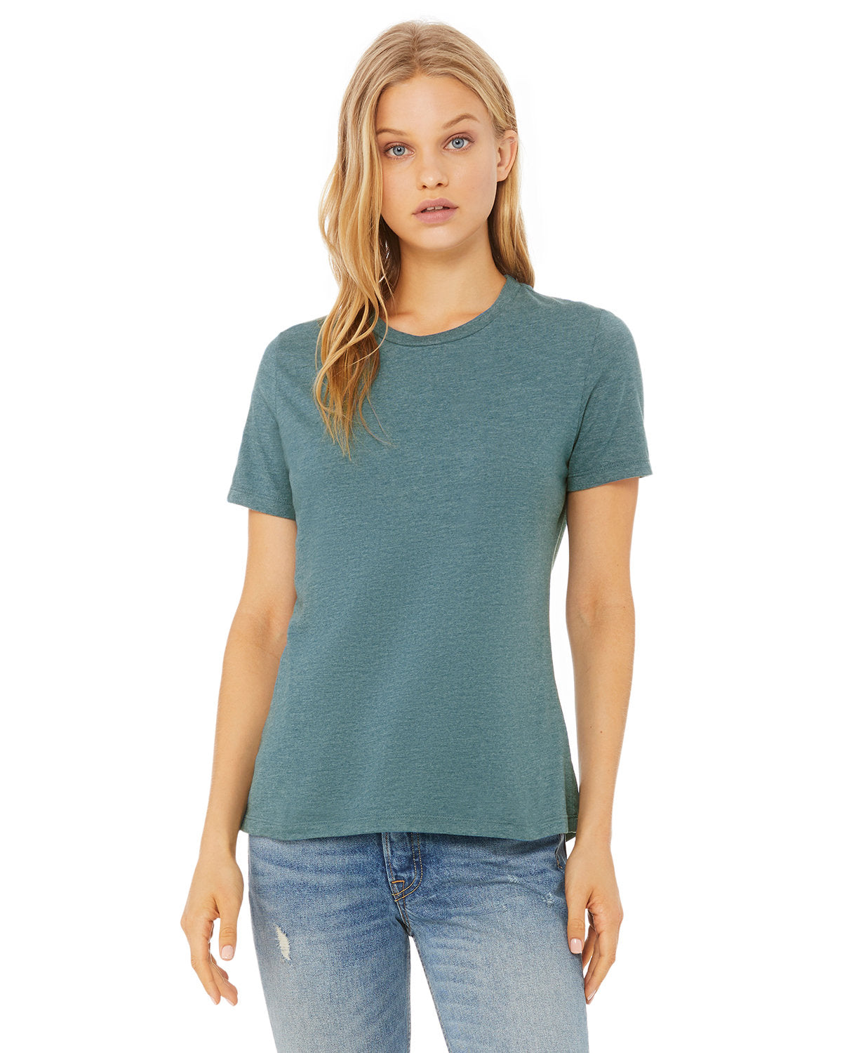 RELAXED-CHIC-DISCOVER-EFFORTLESS-STYLE-WITH-THE-BELLA-CANVAS-LADIES-RELAXED-HEATHER-CVC-SHORT-SLEEVE-T-SHIRT