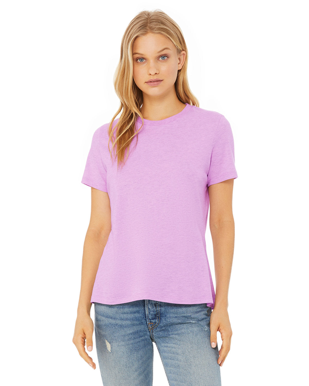 RELAXED-CHIC-DISCOVER-EFFORTLESS-STYLE-WITH-THE-BELLA-CANVAS-LADIES-RELAXED-HEATHER-CVC-SHORT-SLEEVE-T-SHIRT