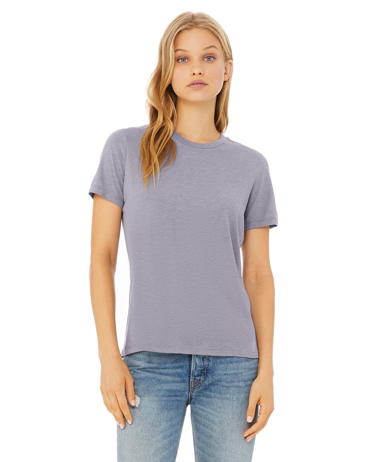 EMBRACE-EFFORTLESS-ELEGANCE-WITH-THE-BELLA-CANVAS-LADIES-RELAXED-TRIBLEND-T-SHIRT