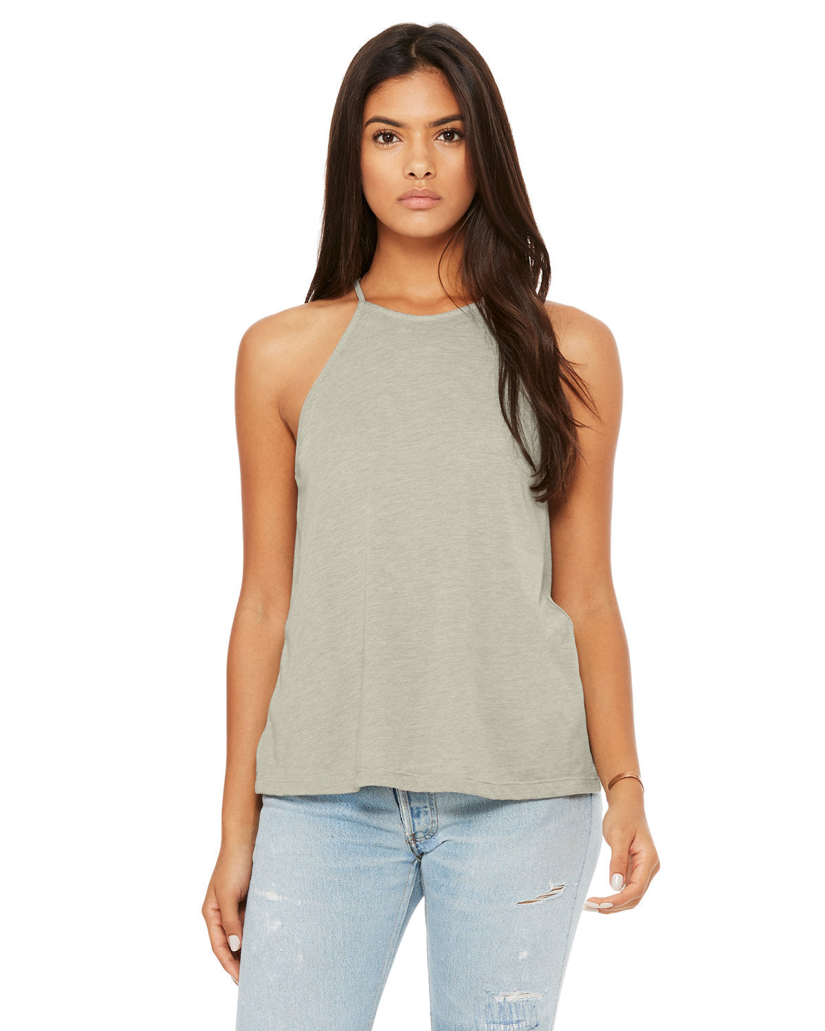 STYLISH-SOPHISTICATION-BELLA-CANVAS-LADIES-FLOWY-HIGH-NECK-TANK-PERFECTS-EFFORTLESS-ELEGANCE