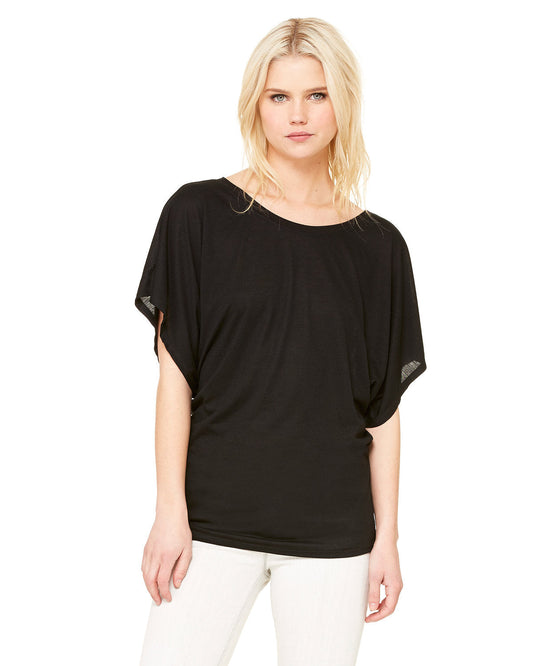 Bella + Canvas Ladies' Flowy Draped Sleeve Dolman T-Shirt: Effortless Elegance and Comfort