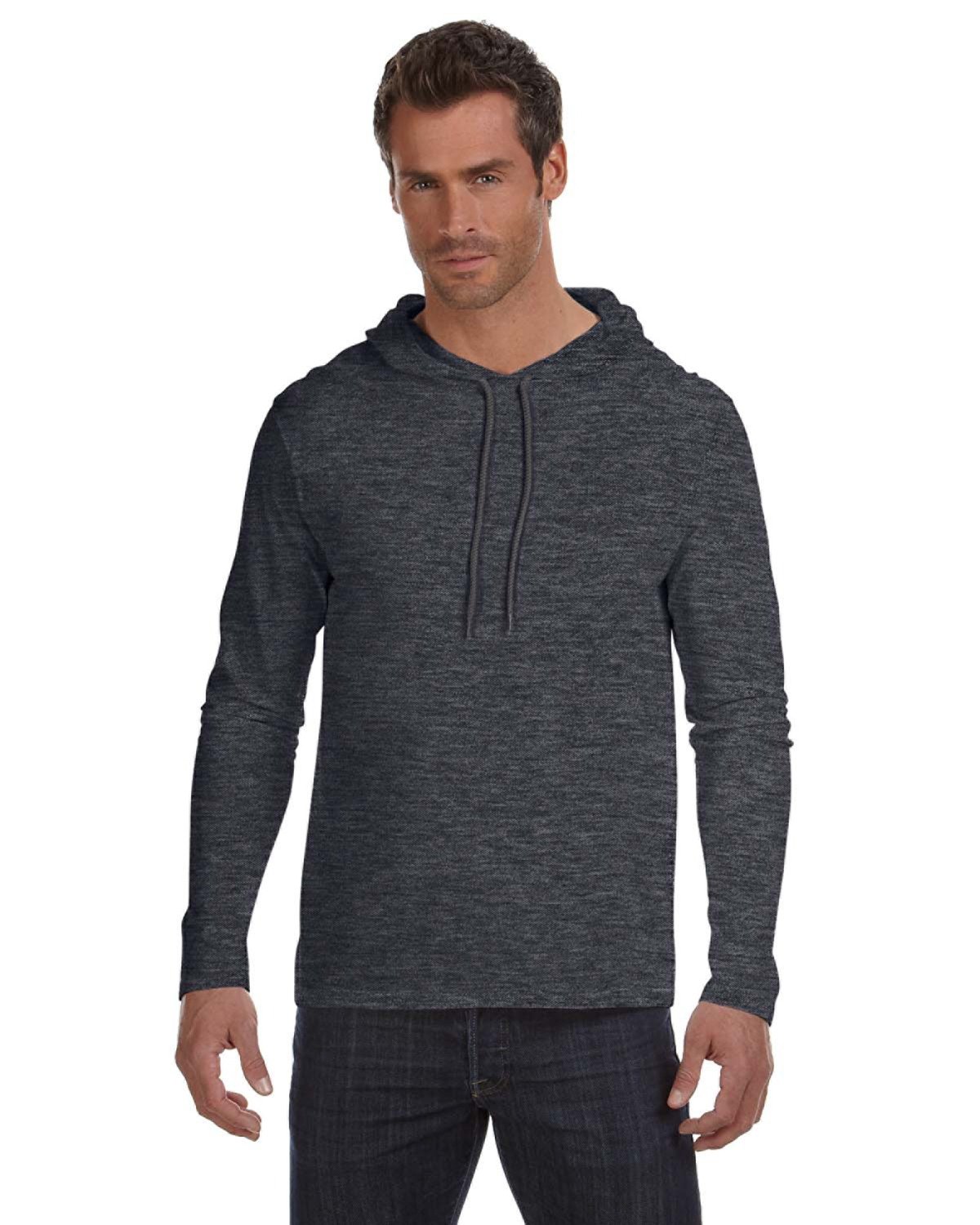 Gildan Adult Lightweight Long-Sleeve Hooded T-Shirt 987AN