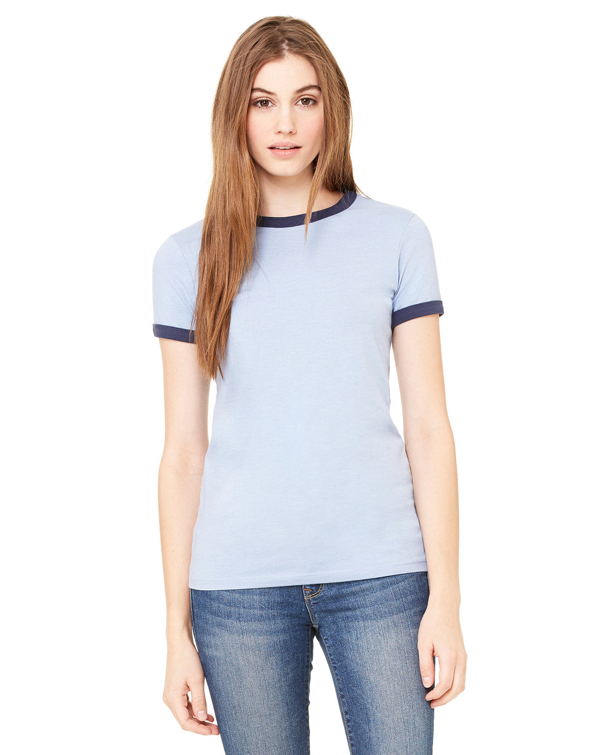 Bella + Canvas Ladies' Jersey Short-Sleeve Ringer Tee: Classic Style and Comfort