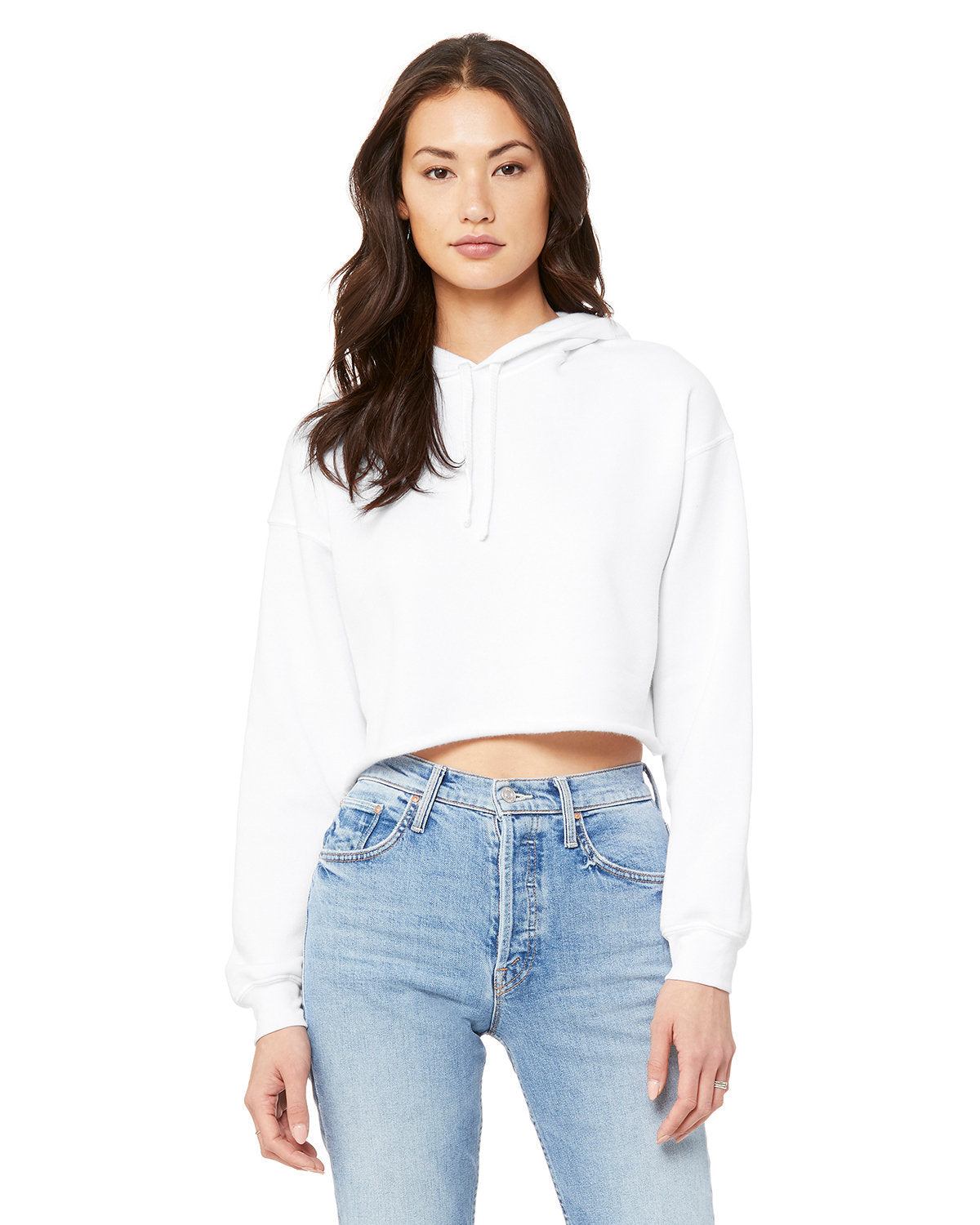 Bella + Canvas Ladies' Cropped Fleece Hoodie: Contemporary Comfort and Style