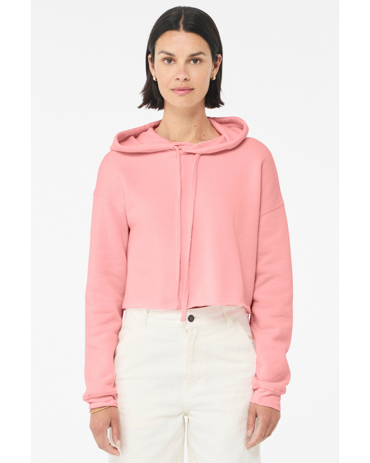 Bella + Canvas Ladies' Cropped Fleece Hoodie: Contemporary Comfort and Style