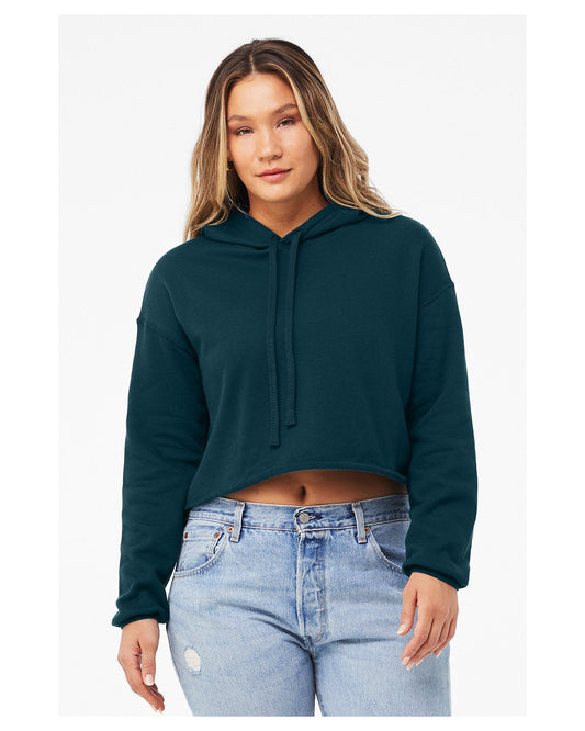 Bella + Canvas Ladies' Cropped Fleece Hoodie: Contemporary Comfort and Style