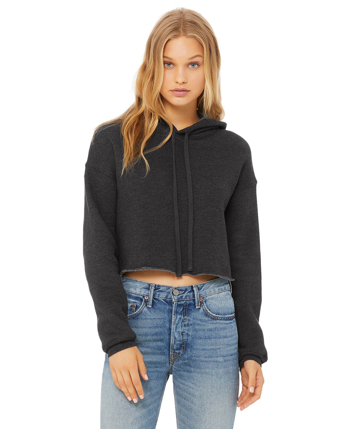 Bella + Canvas Ladies' Cropped Fleece Hoodie: Contemporary Comfort and Style