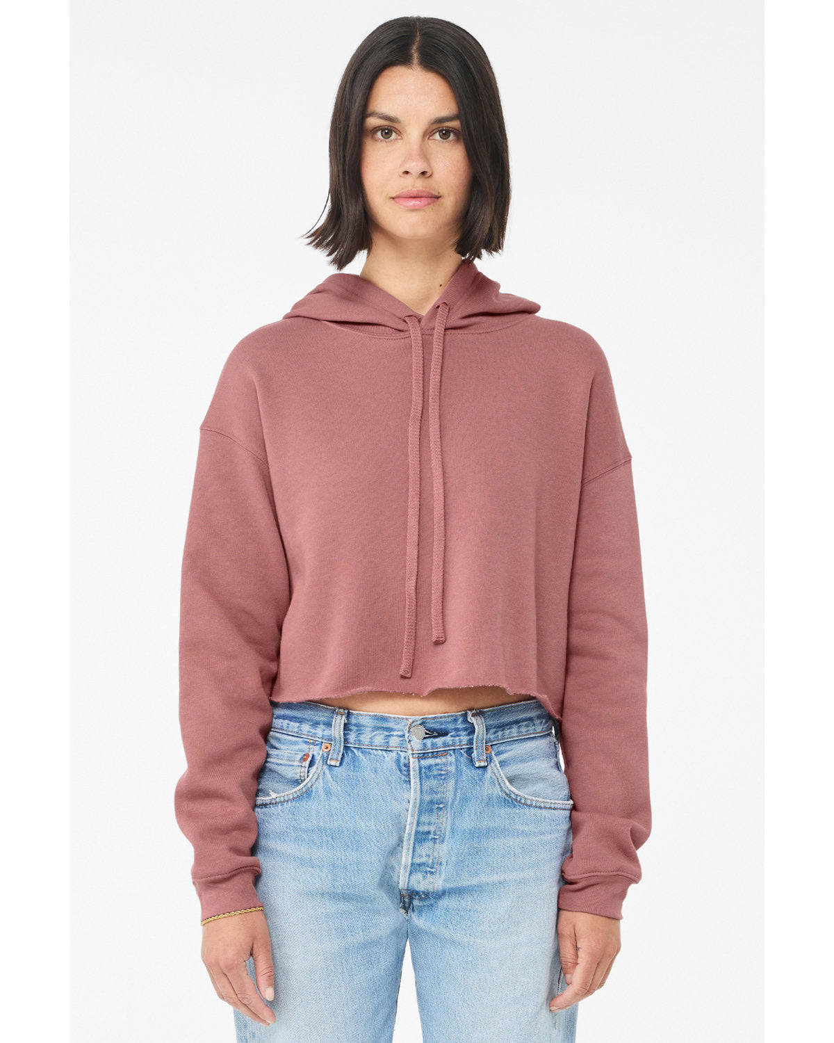 Bella + Canvas Ladies' Cropped Fleece Hoodie: Contemporary Comfort and Style