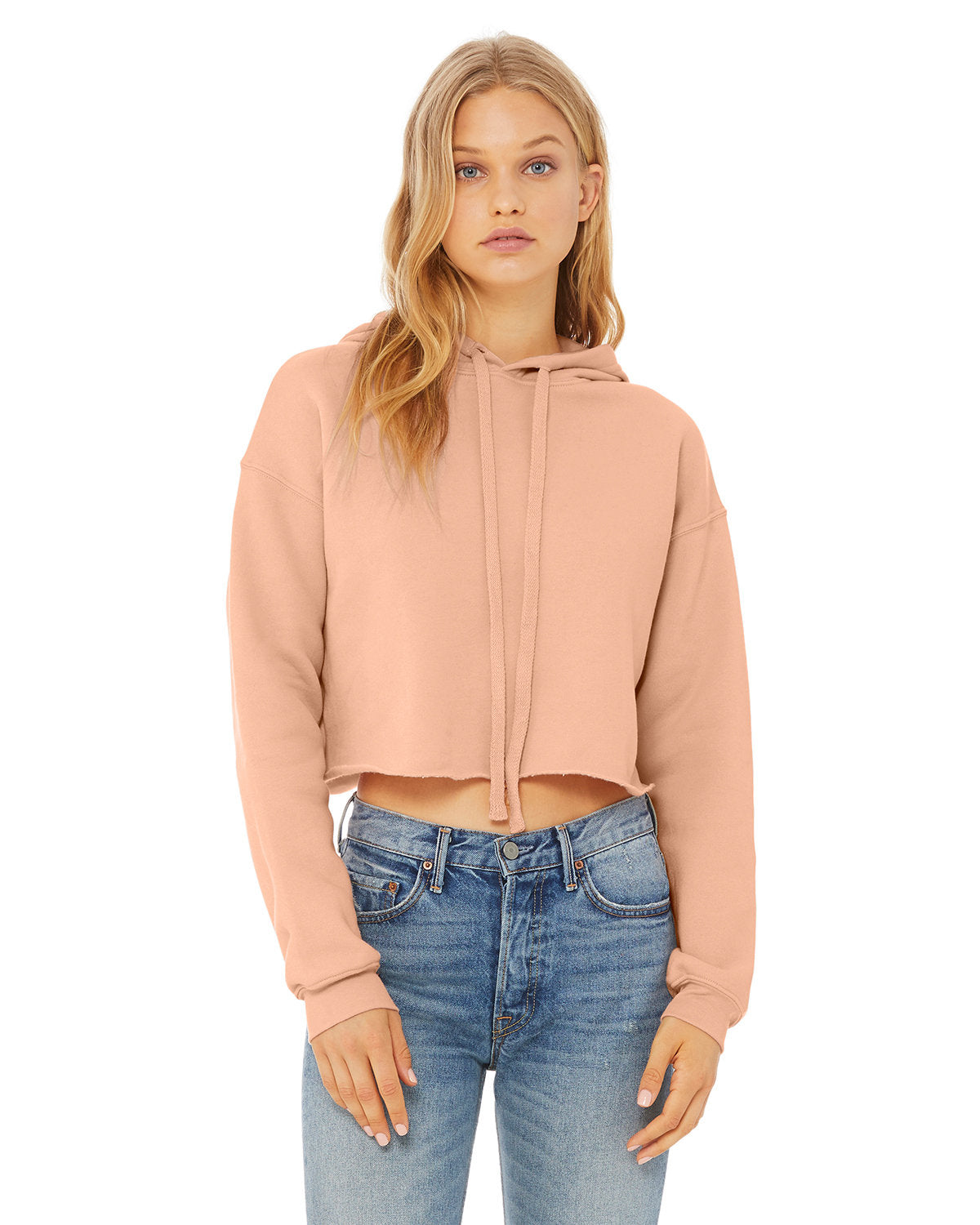 Bella + Canvas Ladies' Cropped Fleece Hoodie: Contemporary Comfort and Style