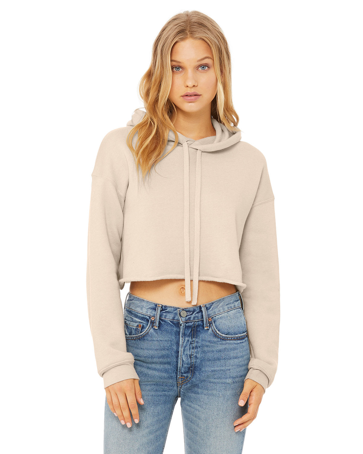 Bella + Canvas Ladies' Cropped Fleece Hoodie: Contemporary Comfort and Style