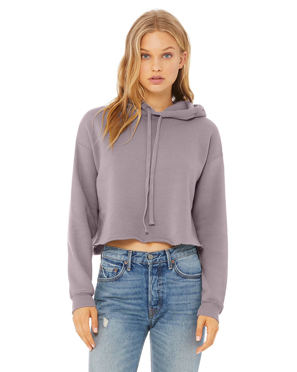 Bella + Canvas Ladies' Cropped Fleece Hoodie: Contemporary Comfort and Style