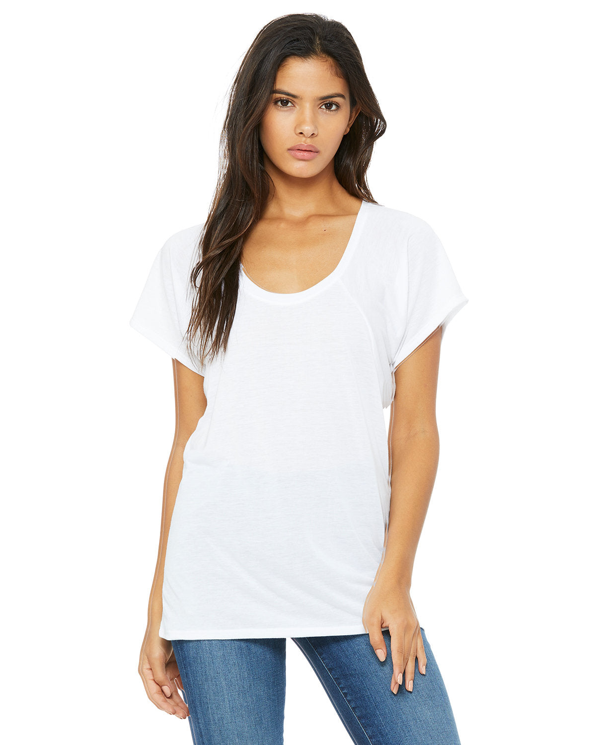 Effortlessly Chic: Bella + Canvas Flowy Raglan T-Shirt for Women