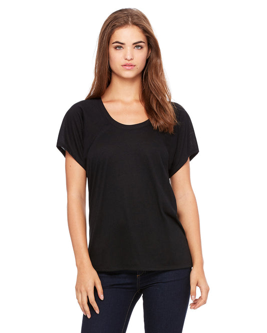 Effortlessly Chic: Bella + Canvas Flowy Raglan T-Shirt for Women