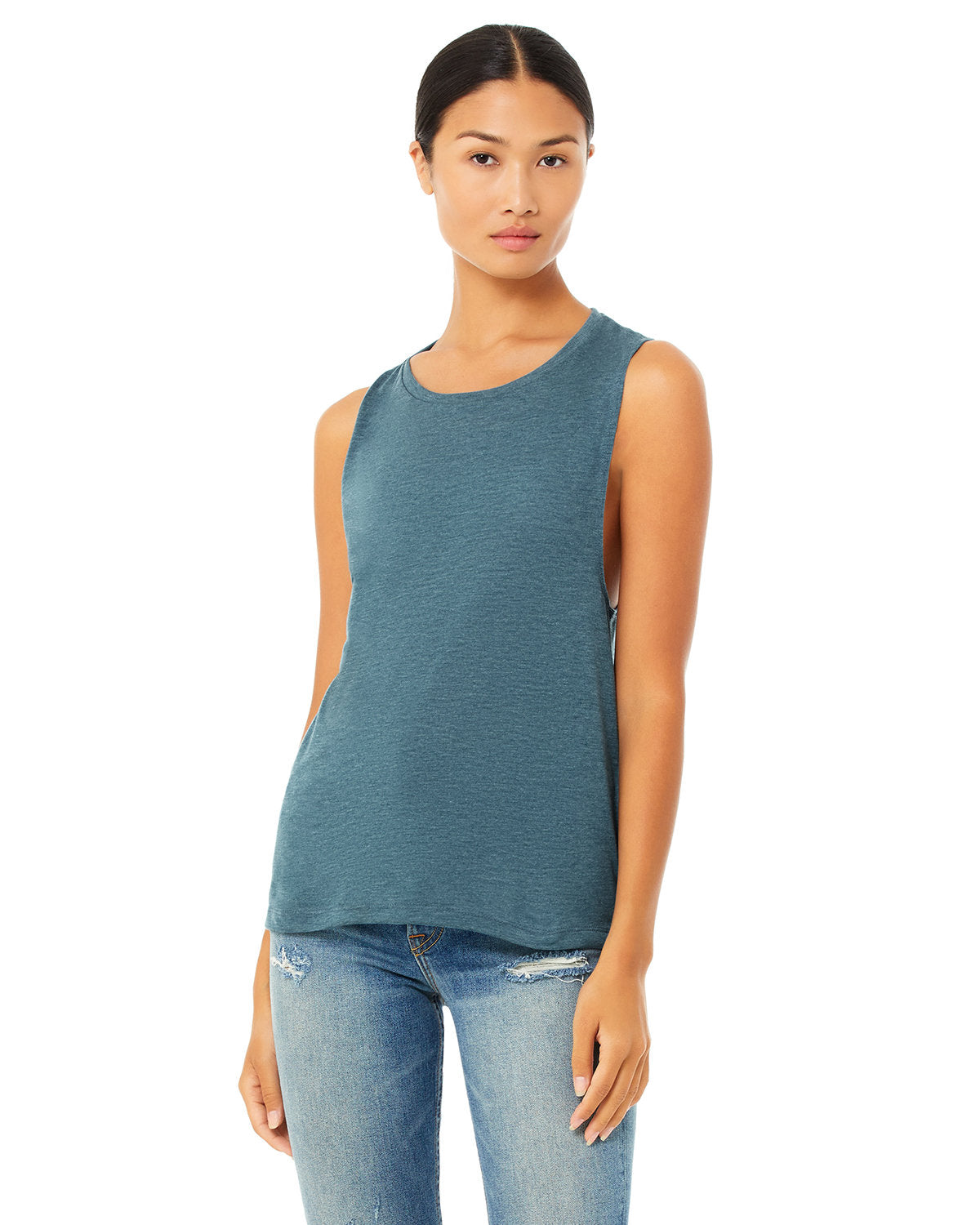 Bella + Canvas Flowy Scoop Muscle Tank: Effortless Style for Women