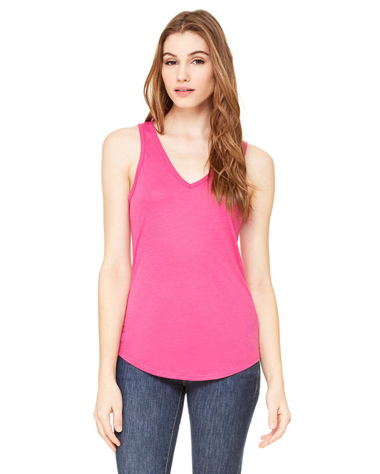 Bella + Canvas Flowy V-Neck Tank: Effortless Elegance for Women