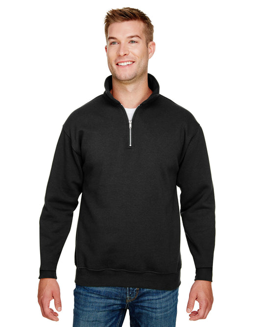 Bayside Unisex 9.5 oz., 80/20 Quarter-Zip Pullover Sweatshirt