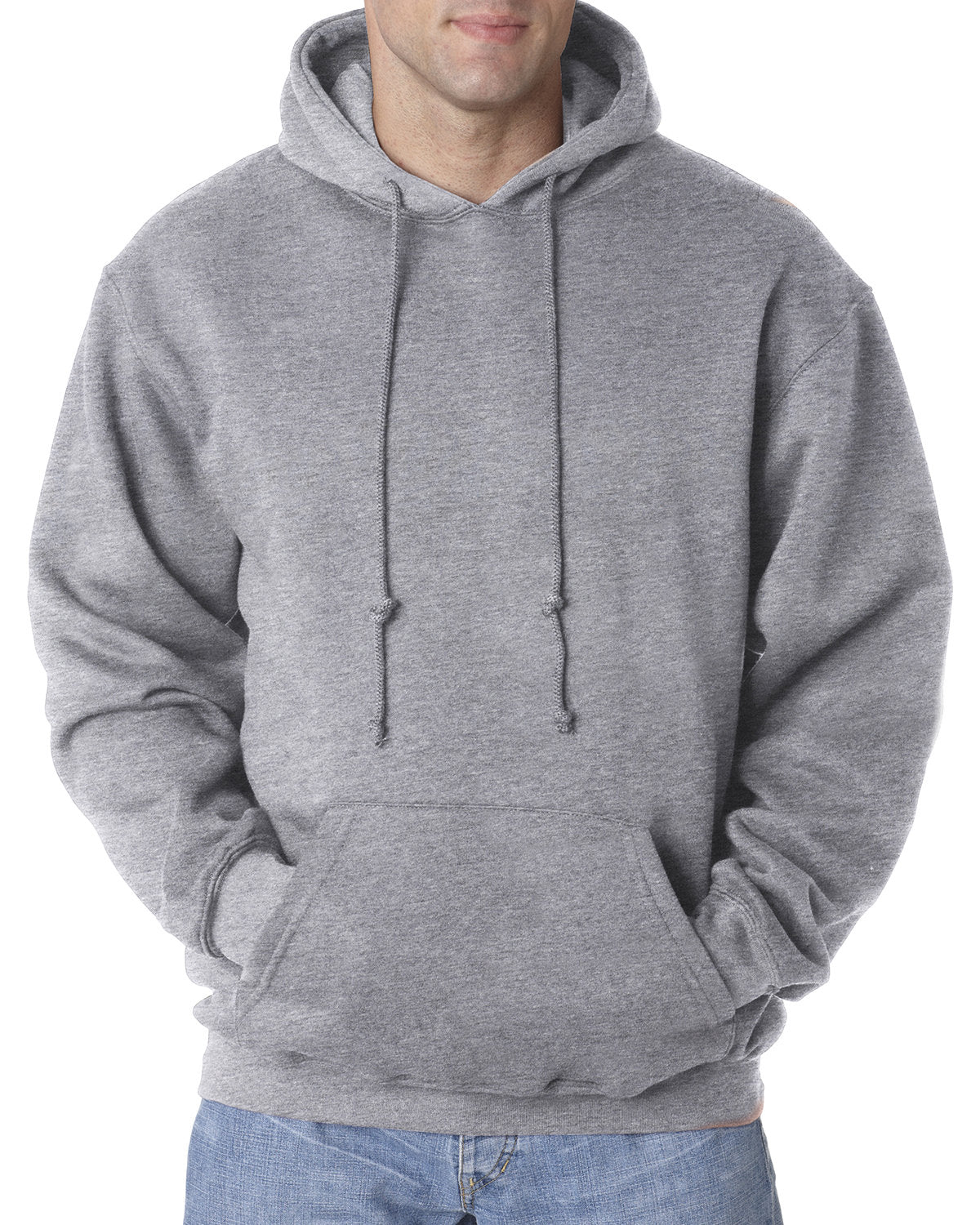 Bayside Adult 9.5 oz., 80/20 Pullover Hooded Sweatshirt