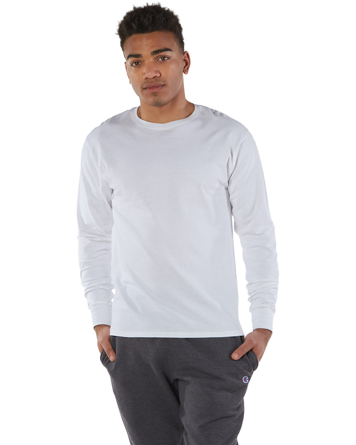 Champion Essential: The Adult Long-Sleeve Ringspun T-Shirt