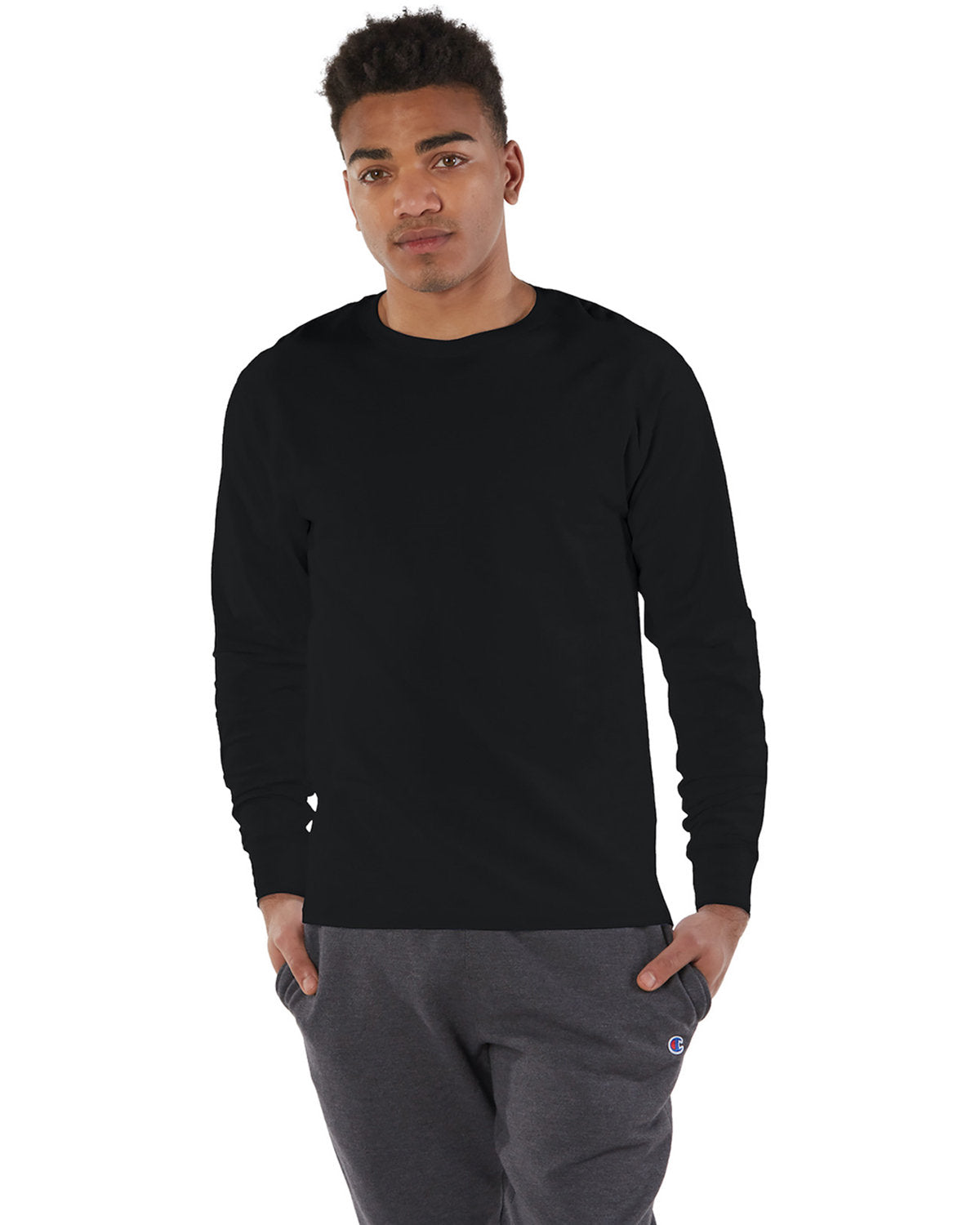 Champion Essential: The Adult Long-Sleeve Ringspun T-Shirt