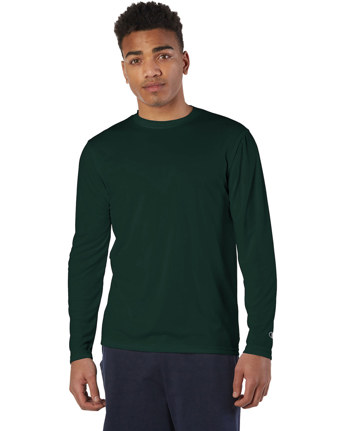 Champion Performance: The Adult 4.1 oz. Double Dry® Long-Sleeve Interlock T-Shirt