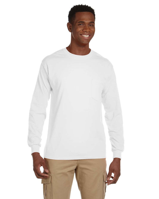 Gildan Adult Ultra CottonÂ® Long-Sleeve Pocket T-Shirt G241