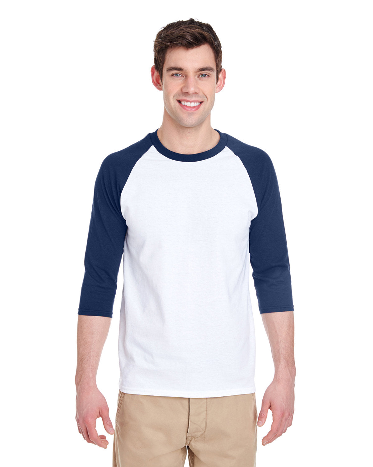 Gildan Adult Heavy Cottonâ„¢ 3/4-Raglan Sleeve T-Shirt G570