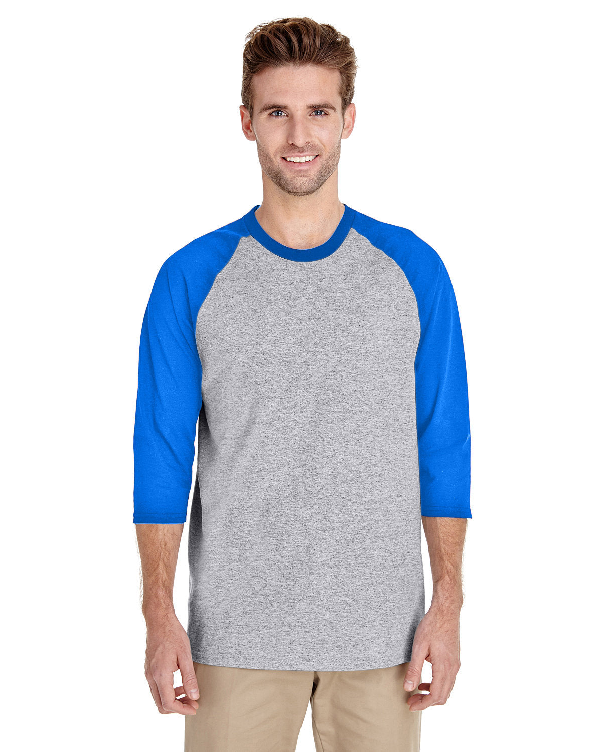 Gildan Adult Heavy Cottonâ„¢ 3/4-Raglan Sleeve T-Shirt G570