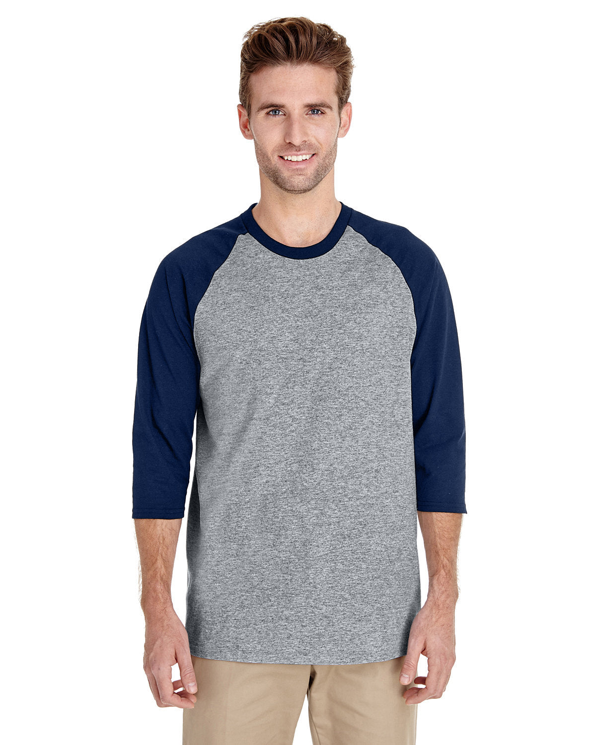 Gildan Adult Heavy Cottonâ„¢ 3/4-Raglan Sleeve T-Shirt G570