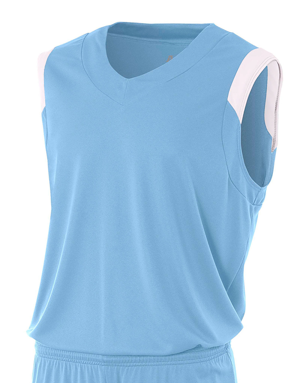 Adult Moisture Management V Neck Muscle Shirt